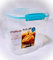 Sistema Bake It Lebensmittelaufbewahrung zum Backen von Zutaten, Zuckerdose mit Messbecher 10,2 Tassen, transparent mit Aqua-Akzenten