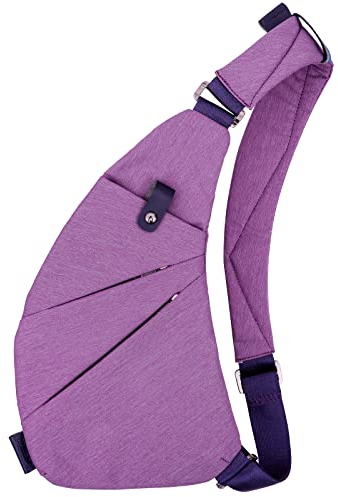 MRang Schultertasche Sling Crossbody-Tasche, trendig, Reisen, Diebstahlschutz, sichere Geldbörse für Damen und Herren, wasserdicht