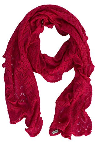 Invero, Merino Schal Lilly, 100% Wolle (Magenta)