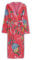 PiP Studio Bademantel Good Evening Koralle Sauna Frottier Blumen Blüten Morgemantel Geblümt Kapuze, Größe:XXL