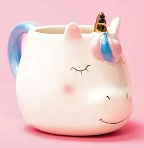 Be-Creative - Taza con forma de unicornio 3D, para té, café, regalo divertido para bebidas calientes