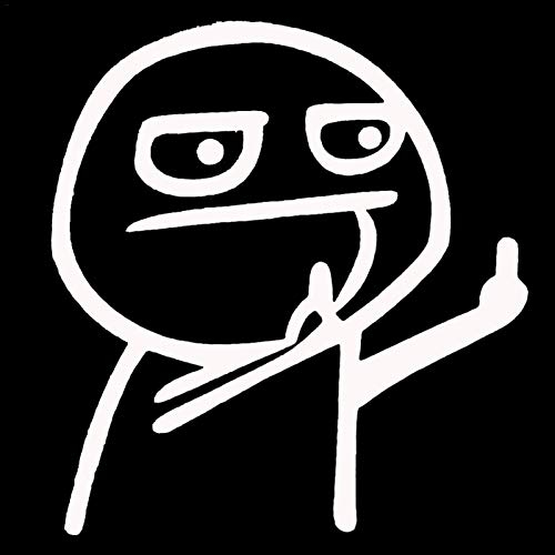 Autoaufkleber Lustige Cartoon Mittelfinger Reflektierende Auto Aufkleber Lustiger Karikatur Mittelfinger Auto Motorrad Aufkleber