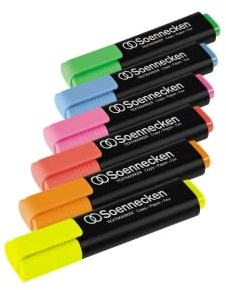 Soennecken Textmarker 3373 sortiert 4 St./Pack.