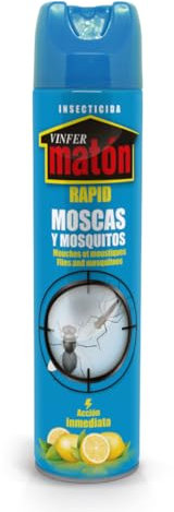 VINFERMATÓN - Insecticida Moscas y Mosquitos Efecto Inmediato Perfume Limón 600ml