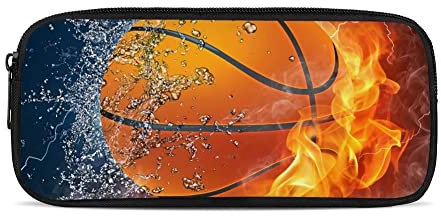 chaqlin 3D Sport Basketball Schule Federmäppchen, große Kapazität Bleistift Federmäppchen Schreibwarentasche für Kinder, Teenager, Jungen, Erwachsene