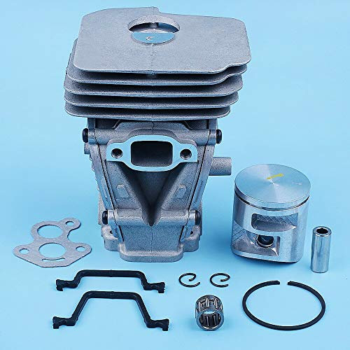 Luxuypon 41mm Bore Cylinder Piston Gasket Bearing Kit Compatible with Husq-varna 135 140 135e 140e II e-Series Chainsaw Spare Parts