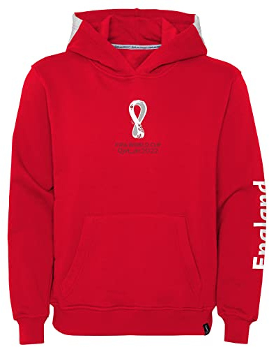 Official FIFA World Cup 2022 Girls Hoodie, Women's, England, Team Colours, Medium Red