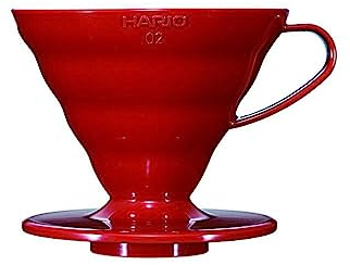 Hario V60 dripper - plastique rouge - taille 02