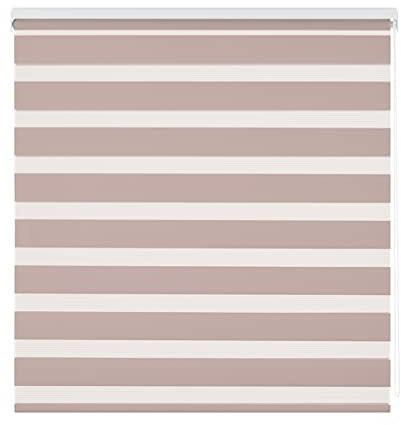 Estoralis | Vera | Doppelrollo Keine Kassette | Doppelter Stoff, Tag und Nacht | Farbe - Hell-Pink | 105 x 180 cm. (Breite/Höhe) Stoffgröße 102 x 175 cm. | Rollos für Fenster und Türen