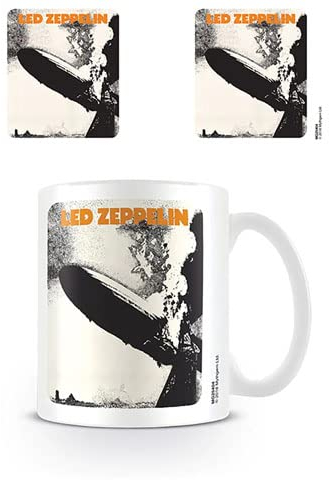 empireposter LED Zeppelin - Zeppelin - Keramik Tasse Mug Becher - Ø8,5 H9,5 cm + 1 Lizenz Keramik Tasse - Größe Ø8,5 H9,5 cm
