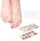 DANNI & TONI 37 Stickers Toenail Gel Polish Strips(Glittering Charm),Salon-Quality Gel Nail Polish Strips Manicure Stickers Set