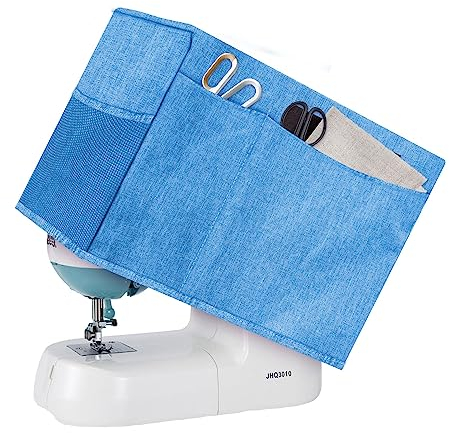Boczif Nähmaschinen-Abdeckung, Schutzhülle mit Essentials Aufbewahrungstaschen, Nähmaschinen-Abdeckung, Staubschutz, kompatibel mit den meisten Standard-Singer Brother-Maschinen und Zubehör