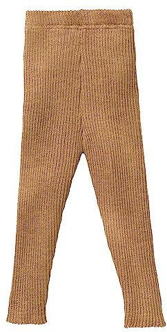 Strick-Leggings Baby & Kinder - 100% Bio-Merino – atmungsaktiv, warm & weich - Unisex Gr. 62 – 140 - nachhaltig & fair dehnbar - Made in Germany | Karamell Gr. 110-116
