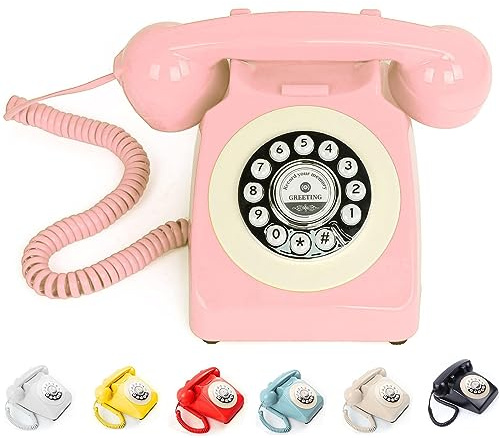 ROOMEDAL Audio-Gästebuch, Hochzeitstelefon, Aufnahme von Benutzerdefinierten Audio-Nachrichten mit Gästebuch, Retro-Telefon, Audio-Gästebuch für Hochzeit, Geburtstag, Party, Geständnis