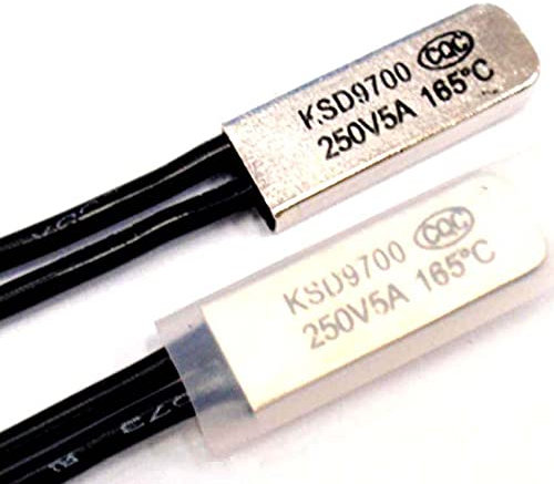 BIRGI di Alta qualità 5A 250V Termostato Bimetallico Protezione Termica 25 Gradi Normale Chiuso Interruttore di Controllo della Temperatura KSD-9700 10 Pz