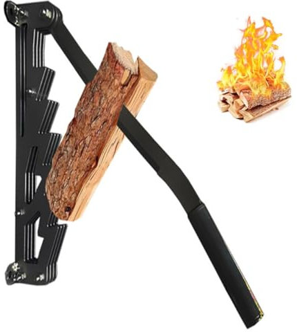 An Der Wand Montierter Holzspalter Aus Kohlenstoffstahl, Wall Mounted Kindling Splitter, Firewood Kindling Splitter,Firewood Cutter For Outdoors, Barbecuing
