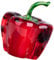 HOOTNEE Kristallglocke Pfeffer Kristall Tischdeko Figuren Sammlerstücke Pfeffer Dekorationen Kristall Obst Glocke Pfeffer Figur Glas Obst Büro Kristallglas Chili Modell