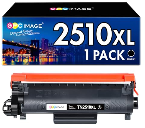 GPC IMAGE TN2510XL TN-2510 XL Kompatibel für Brother HL-L2400DWE Toner HL-L2400DW MFC-L2800DW MFC-L2835DW MFC-L2860DW MFC-L2827DW DCP-L2620DW HL-L2445DW DCP-L2660DW DCP-L2665DW DCP-L2627DW (1er-Pack)