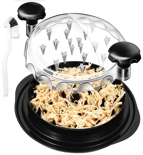 Trituradora pollo,Herramienta trituradora pechuga pollo visible,Herramienta trituradora pechuga pollo con cubierta transparente,Mango ergonómico,Herramienta trituradora pechuga pollo,Sin BPA ( Color :
