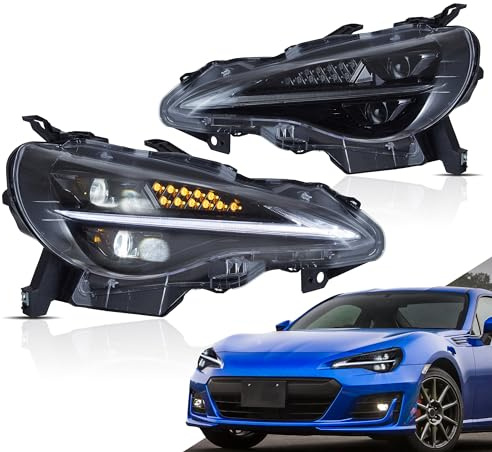 VLAND Voll-le Projektor Scheinwerfer Kompatibel für GT86 & BRZ 2013-2020/FR-S 2013-2016, 1 Satz Kein E-Prüfzeichen