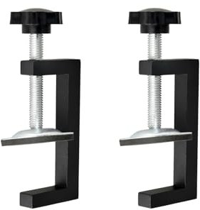 Small C Clamp Set Heavy Duty C-clamp Adjustable Screw Clamps G Clamps Installing Cabinets C-Type Woodworking Clamps for Woodworking Mounting Welding Crafts (2 Pcs)
