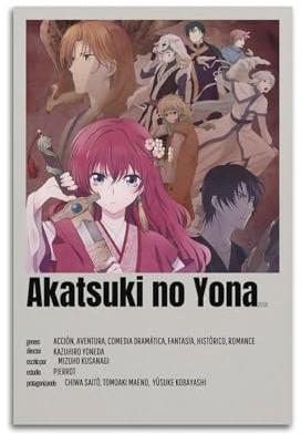 Zamou Akatsuki Leinwandposter, Wandkunst, dekoratives Wohnzimmer-Poster, Schlafzimmer-Poster, 30 x 45 cm, ungerahmter Stil