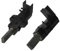 vhbw 2x balais de charbon avec support compatible avec Indesit WISN81 F053546, WISN82 F053543, WIUE10 F039742, WIUN100 F053542 machine à laver, noir