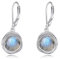 POPLYKE Labradorit Ohrringe Dangle für Frauen 925 Sterling Silber Leverback Ohrringe für Frauen Labradorit Schmuck Geburtstag