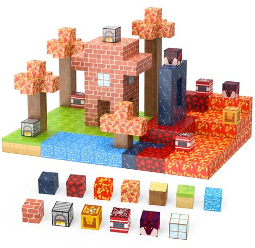 Magnetic Blocks 100 PCS Building Toys Toddler Toys STEM Sensory Construction Toys for 3 4 5 6 7 8 Year Old Boys & Girls, Creative Kids Games Kids Toys Magnetic Protal Set