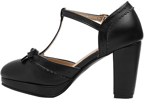 GALPADA 1 Pair Sandals Low Pumps Shoes Women Tan Ballet Shoes Dress Shoes for Women Heels Women Pumps Jazz Shoes for Trendy Silver Shoes for Women Dance Shoes Prom Upper: Pu Black