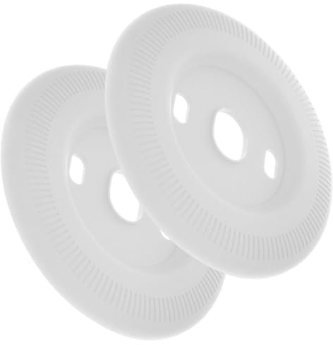 Angoily Silicone Thermostat Back Plate White 2-Piece Set for Thermostat Easy Install Trim Kit