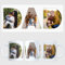 EKAM Personalised DAD Photo Mug – Custom Gift with 3 Photos in DAD Letters – Unique Father’s Day or Birthday Gift for Dad – 11oz Ceramic Coffee Cup