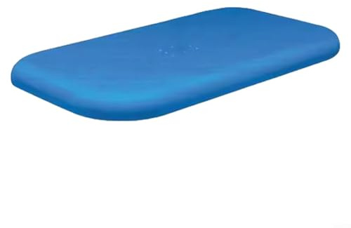 RichVibe Bâche rectangulaire pour piscine familiale gonflable - Bleu - Solide - Pour piscine familiale - Pour jardin et extérieur (305 x 183 cm)