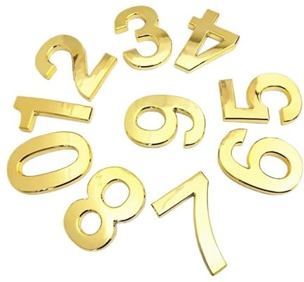 RAGOPILEN Front Door Numbers, 10cm ABS Plastic Address Digits Sticker Plate For House Door Number Pack Of 10(0)