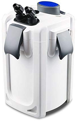AquaOne Aquarium Außenfilter HW-703B 1400 L/h I Hochwertiger Filter inkl. 9 Watt UVC Lampe für Aquarien bis 700 Liter I Pumpe mit Filtermedien für Süßwasser und Meerwasser Becken