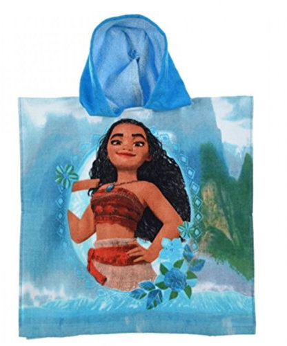 Vaiana - Poncho - cape de bain à capuche Vaiana bleu - unique