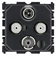 Legrand 067393 Prise TV-R-SAT-SAT 2 Câbles Céliane