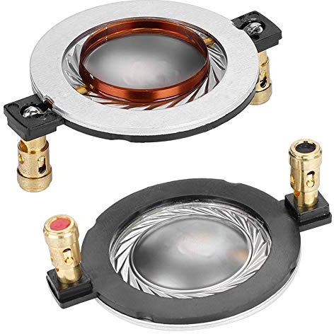 VBESTLIFE 34.4mm Tweeter Speaker, Super Tweeters Voice Coil Titanium Film Flat 8 Ohms for Audio.