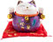 1stk Geld Sparkasse Katzenbank Maneki Neko Münzbank Glückskatze Teeglas Münzsparer Großes Sparschwein Tierisches Sparschwein Glücksmünze Glücksfall Kind Asien Geld Katze Violett