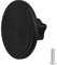 Decoranddecor Mira Spiral Round Cupboard Knob Handle - 40mm Diameter Zinc Alloy (Matt Black, 1 Pack)