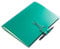 A5 Mind-Papers, revolutionäres X17-Karteikarten-Lernkarten-Box-Konzept! Recyceltes Leder türkis/grün, nachhaltig; Inhalt: Ca. 30 Karten + Sloop + Bleistift! Made in Germany, 17 Jahre Garantie*