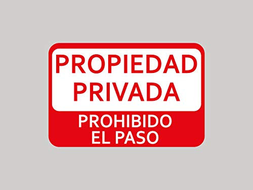 Oedim Lot de 10 panneaux de propriété privée interdits 30 x 20 cm Zone de chasse, Coto privé, chasse active Panneau en aluminium blanc résistant de 3 mm Durable et économique