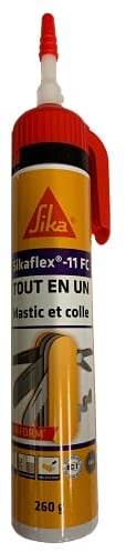 SIKA - Mastic joint et colle multi-usages - Sikaflex 11 FC Purform Gris - Tout en un - Multisupports - Intérieur et extérieur - Idéal travaux de bricolage - Durcit rapidement - 300 ml