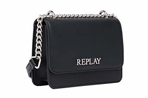 Replay Damen Handtasche aus Kunstleder, Black 098 (Schwarz), Onesize