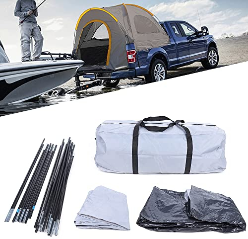 Truck-Zelt Heckzelt Auto LKW-Zelt Pickup-Zelt Multifunktional Feldcamping Angelzelt aus 210D-Oxford-Stoff und PE-Stoff, Winddicht, Sonnenschutz, 200cm