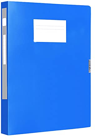 Amazon Marke -QHL PP Ordner blau Aktenordner Briefordner 2cm Stärke Ringbuch Material Ordner Büroordner für DIN A4, 315x235x20mm, Q1SR2