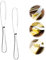 KAIAIWLUO Cuchillos de Mantequilla,2 PCS Cuchillo Esparcidor de Mantequilla Profesional Aplicador de Mantequilla con Borde Dentado Acero Inoxidable para Pan Queso Mantequilla