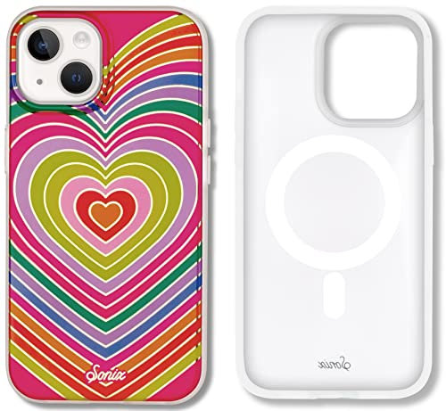 Sonix Case for iPhone 14 / iPhone 13 | Compatible with MagSafe | 10ft Drop Tested | Rainbow Hearts
