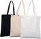 xutong 3Pcs Canvas Tote Bags Baumwolle Handtasche Waschbare wiederverwendbare Student Tote Bag Blank DIY Original Design Eco Bag, Lebensmittel Einkaufstasche, Geschenktaschen, Buch Taschen