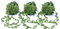 YSTrillion Vignes Artificielles 60M Vignes Artificielles Ruban Feuille,Ruban De Feuille Verte,Guirlande De Feuilles De Vigne Artificielles pour DIY Décorer Le Jardin de Mariage,Fête de Mariage